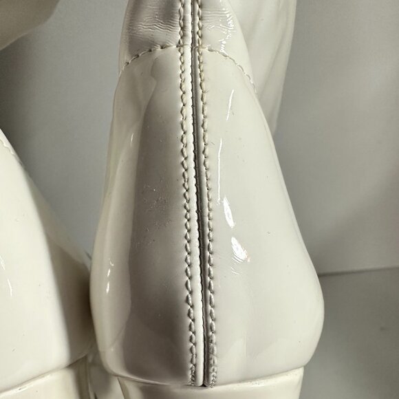 s8.5 Thigh-Hi | Platform Latex Heels | 5in. Retro Glam | Pre-Loved & Stunning - Picture 10 of 13